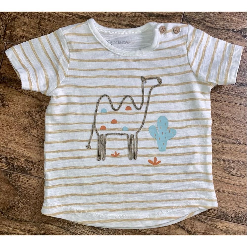 Baby Infant Mac & Moon 2 Piece Ragland Short Sleeve T-Shirt and Short Set 12 M